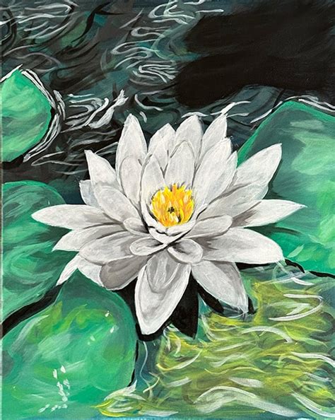 White Lotus – Paint and Sip at Eureka SDSU – Painting and Vino