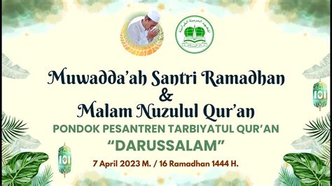 Muwadda Ah Santri Ramadhan Malam Nuzulul Qur An YouTube