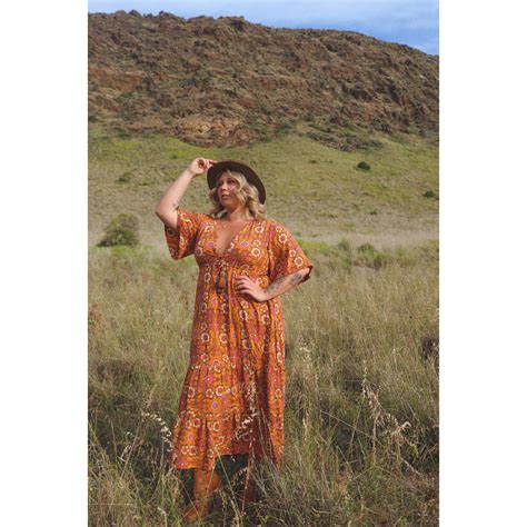 DRESS HS380P089 MARA MAXI ABBEY ROAD Naked Gypsy