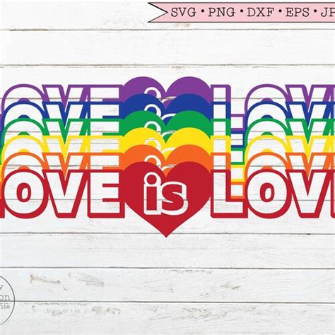 Rainbow Pride Svg Gay Pride Svg Lgbtq Svg Files For Cricut Etsy
