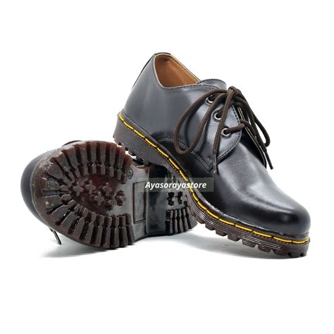 Jual Sepatu Low Boots Docmart Smooth Dr Martens Hole Lubang