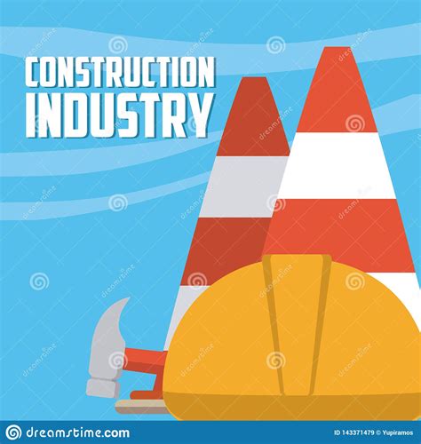 Concepto Del Sector De La Construcci n Ilustración del Vector