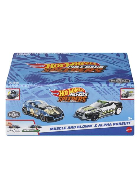 Hot Wheels Pull Back Speeders Muscle And Blown Alpha Pursuit Hpr
