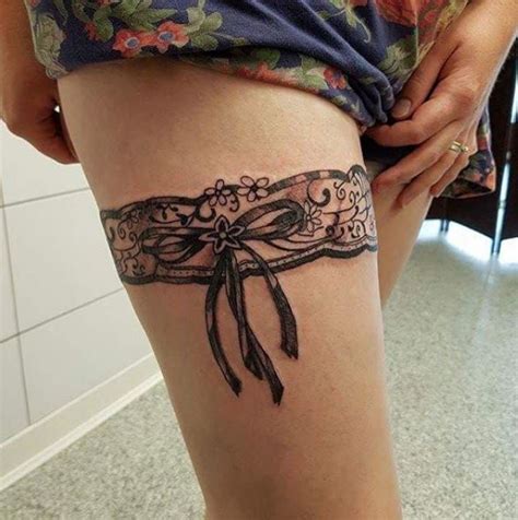 50 Leg Garter Tattoos Ideas And Designs For Women 2018 TattoosBoyGirl