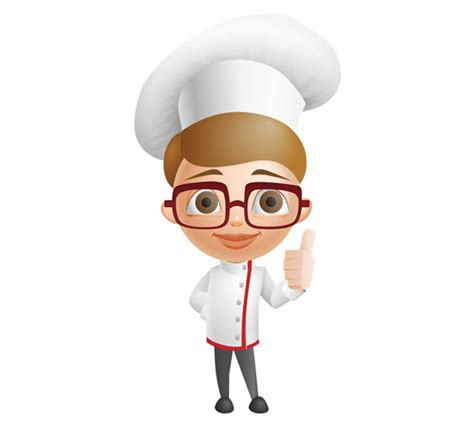 Picture Of Cartoon Chef Outline Cartoon Chef Stock Illustration