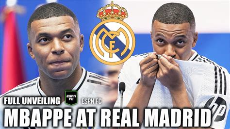 ⭐️ This Has Been My Dream ⭐️ Kylian Mbappe’s Real Madrid Unveiling [full] Espn Fc Youtube