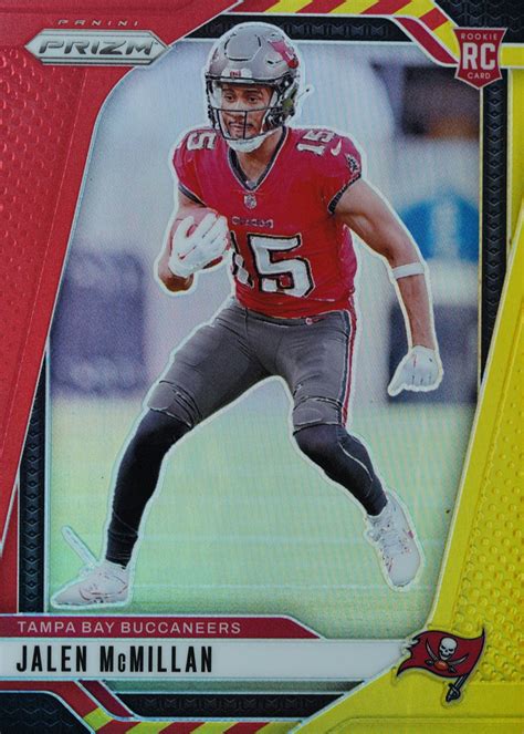 jalen mcmillan  prizm  red yellow  price guide sports
