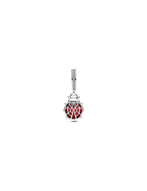 Pandora Charm Coccinelle Rouge Pendentif En Argent Sterling