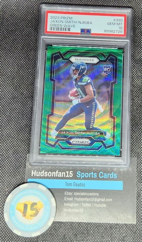 Jaxon Smith Njigba 2023 Prizm 390 Green Wave Price Guide Sports Card