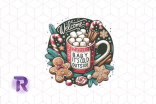 Hot Cocoa Christmas Sublimation Bundle Graphic By Revelin Creative