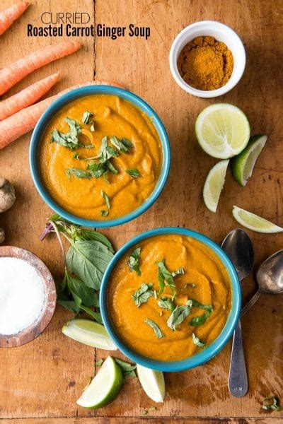 Curried Roasted Carrot Ginger Soup Vegan Boulder Locavore