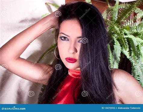 Photo Session Du Jeune Beau Brunette Image Stock Image Of Motion Cheveu