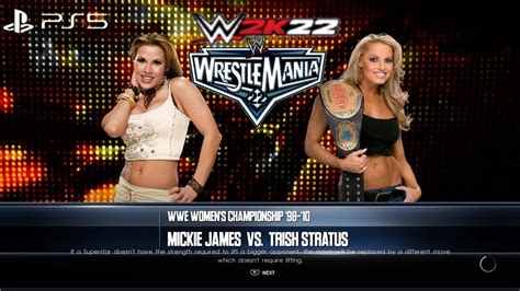 Wwe K Ps Trish Stratus Vs Mickie James Gameplay Women S