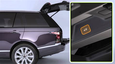 How To Range Rover Vehicle Feature Powered Tailgate Youtube