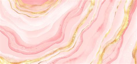 Light Pink Marble Background With Gold Glitters Streaks, Marble ...