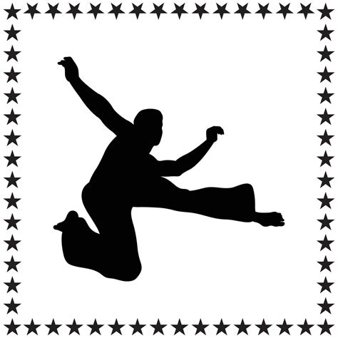 Karate Silhouette Illustration Karate Silhouette Karate Silhouette