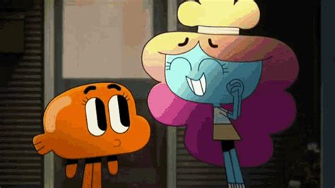 Darwin Gumball GIF - Darwin Gumball Kiss - Discover & Share GIFs