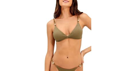 Vix Firenze Kira Flora Bikini Top In Natural Lyst