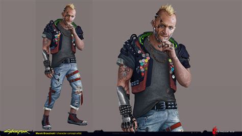 Marek Brzezinski - Dino - character design - Cyberpunk 2077