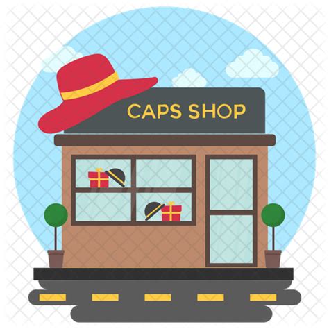 Cap Store Icon - Download in Flat Style