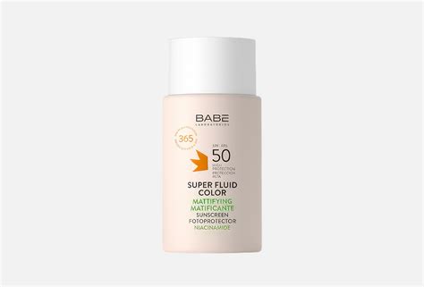 Laboratorios Babe солнцезащитный флюид для лица SPF 50 mattifyng Универсальный 50 мл купить в