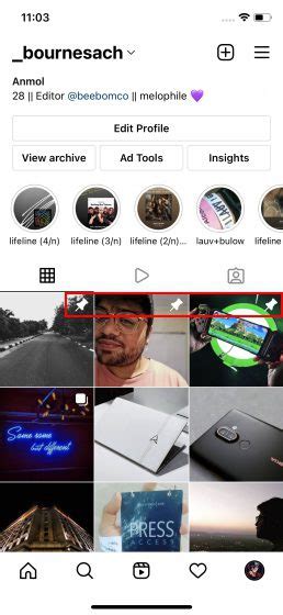 Como Fixar Fotos E V Deos No Seu Perfil Do Instagram Etechpt