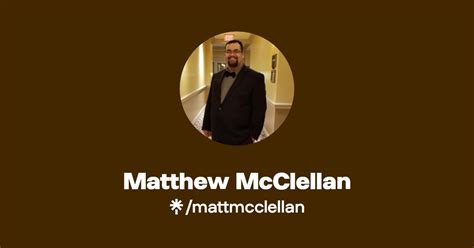 Matthew McClellan Twitter Instagram Facebook Linktree