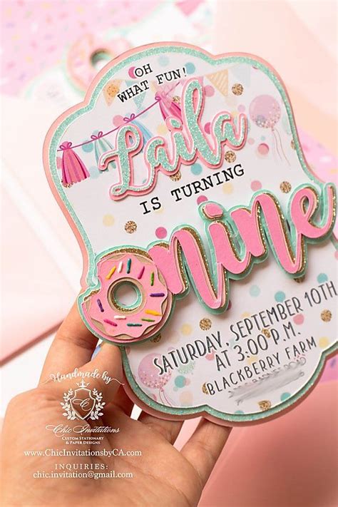 Diy Donut Invitations Artofit