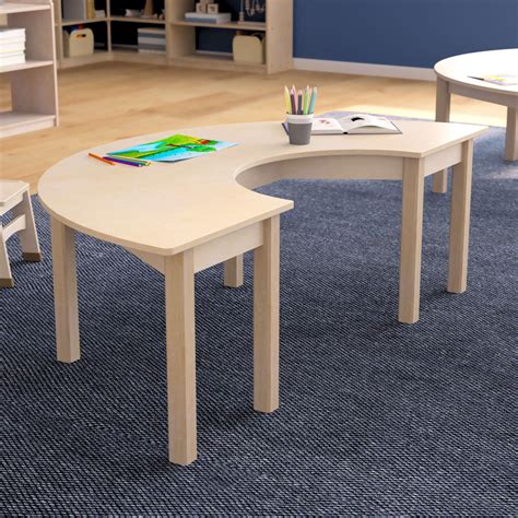 Half Circle Wooden Table Mk Me088014 Bizchair