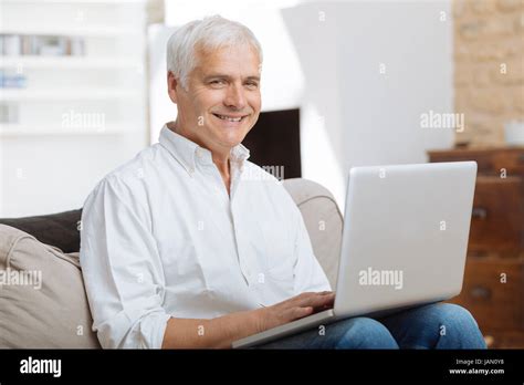 Portrait Smiling Mature Man Home Hi Res Stock Photography And Images Alamy