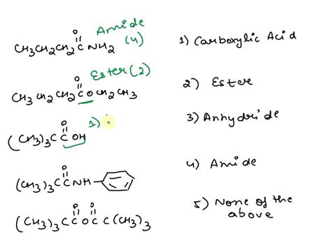 SOLVED Match Each Structural Formula On The Left To A General