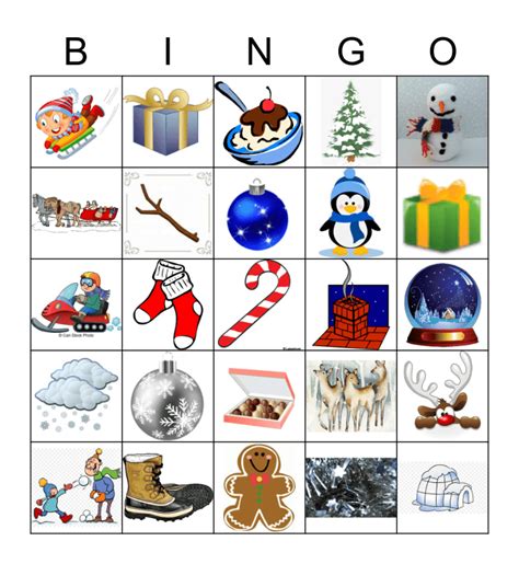 Winter Bingo Card