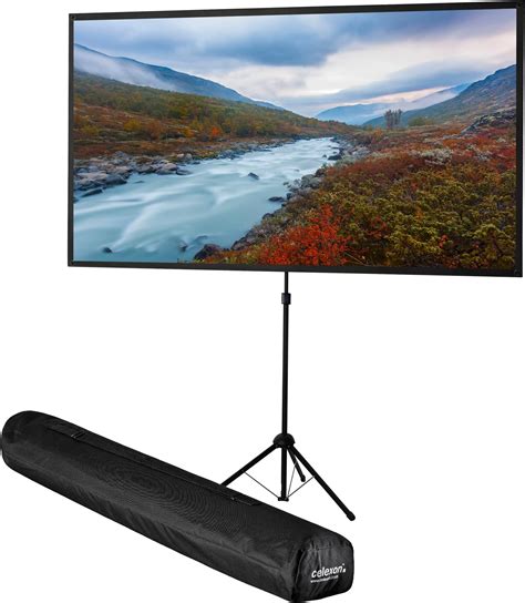 Aomdom Écran de Projection Portable 4K HD avec trépied 16 9 écran de