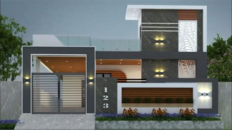 Best East Facing House Elevation Double Floor Designs D Plans