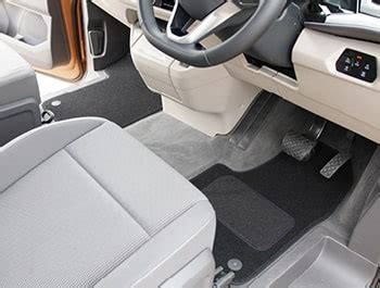 Black Quality Fabric Pc Front Carpet Mat Set Vw T Rhd Vanstyle