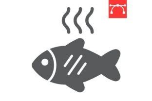 Barbecue Fish Glyph Icon Graphic By Fox Design Creative Fabrica