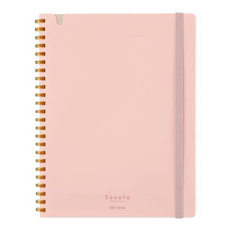 Kokuyo Sooofa Soft Ring Notebook A5 Pink Komadori