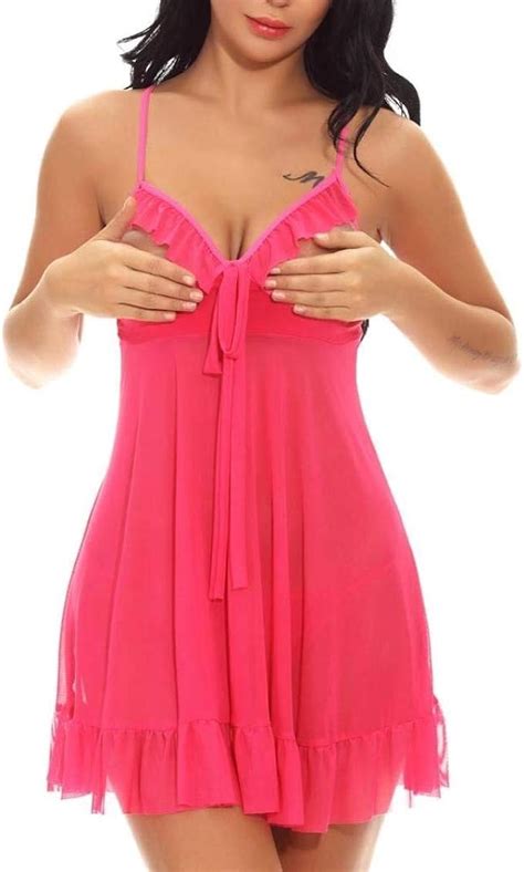 Babydoll Lingerie Lingerie Cup Open Night Warming She Dress Negligee