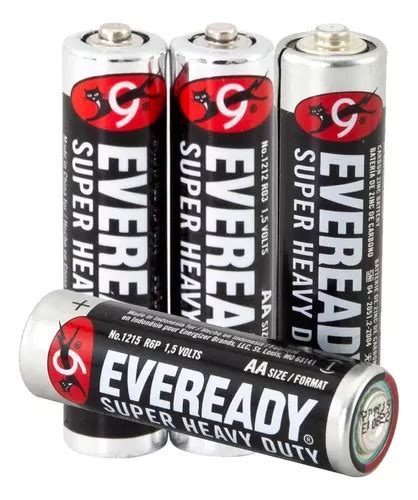 Pilas Carbon Zinc V1 5 Eveready Aa 4 Unidades MercadoLibre