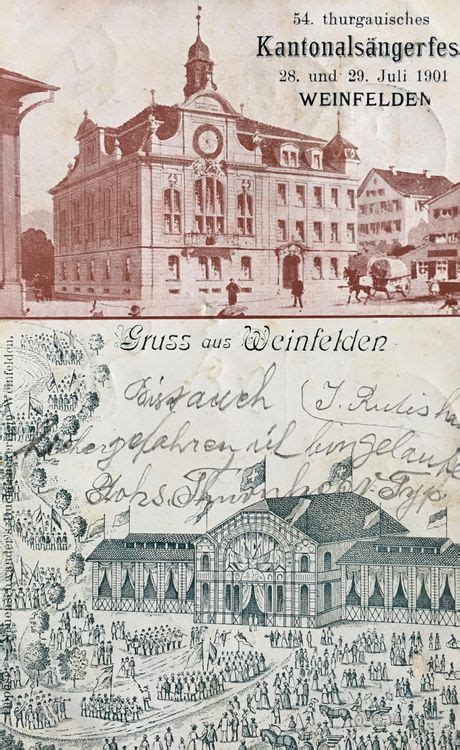 Gruss Aus Weinfelden Kantonalsängerfest 1901 Rar Kaufen Auf Ricardo