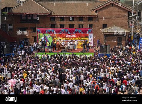 Nepal, Kathmandu, Holi festival Stock Photo - Alamy