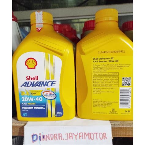 Jual Oli Shell Advance Matic Ax Lt Sae Original For All