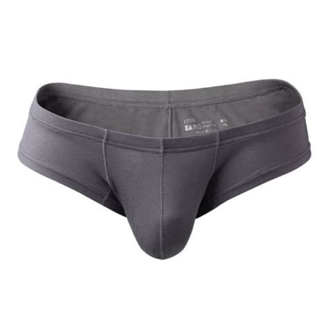 Men S Sexy Pouch Panties Thongs Low Rise Bikini Briefs Thin Underwear Underpants EBay