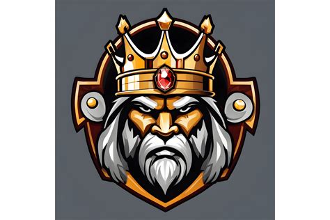 King Mascot Logo Graphic by mimishop · Creative Fabrica