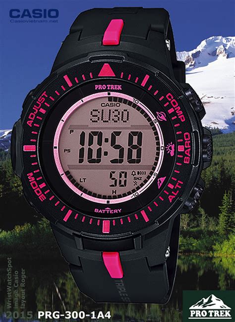 Đồng Hồ Casio Protrek PRG 300 1A4DR Nam Dây Nhựa Pin Năng Lượng