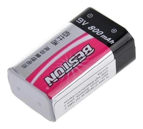 Bateria Pila Recargable 9v Voltios Beston 800mah Cuadrada Cuotas Sin