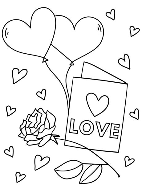 free printable valentine coloring pages 8