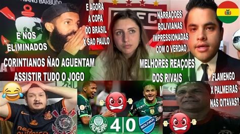 Melhores Rea Es Dos Rivais Ao Palmeiras X Bolivar Show Do Artur