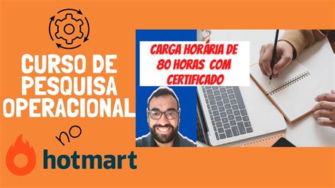 Curso De Pesquisa Operacional Certificado De Horas Youtube