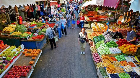 Carmel Market Shopping In Shuk Hacarmel Israel